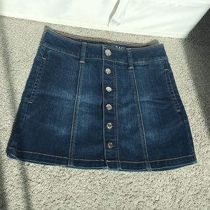 american eagle jean skirt